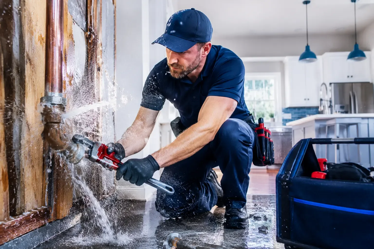 Emergency pipe repair in Vermont